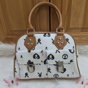 Vintage Playboy Monogram Handbag from the early 2000's. Excellent condition